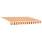 Preview: Manuelle einziehbare Markise mit LED Gelb und Orange 300x250 cm