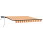 Preview: Manuelle einziehbare Markise mit LED Gelb und Orange 300x250 cm