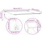 Preview: Manuelle einziehbare Markise mit LED in Rot und Weiß 300x250 cm