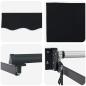 Preview: Automatische Einziehbare Markise Schwarz 300x250 cm