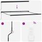 Preview: Manuelle einziehbare Markise mit LED in Orange und Braun 350x250 cm