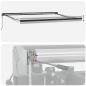 Preview: Manuelle einziehbare Markise mit LED in Orange und Braun 350x250 cm