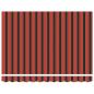 Preview: Manuelle einziehbare Markise Orange und Braun 350x250 cm