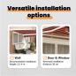 Preview: Ausziehbare Markise Rot und Schwarz 350 x 250 x 165 cm