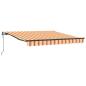 Preview: Automatische Einziehbare Markise Gelb und Orange 350x250 cm