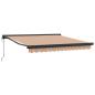 Preview: Automatische einziehbare Markise mit buntem Streifen 350x250 cm