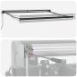Preview: Automatische einziehbare Markise mit buntem Streifen 350x250 cm