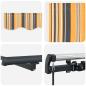 Preview: Manuelle einziehbare Markise gestreift 350x250 cm