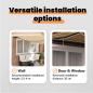 Preview: Ausziehbare Markise Mehrfarbig 350 x 250 cm Stoff und Aluminium