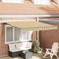 Preview: ARDEBO.de - Automatisch einziehbare Markise Gestreift 350x250 cm