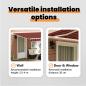 Preview: Manuelle Einziehbare Markise Orange und Braun 400x300 cm