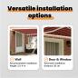 Preview: automatische einziehbare Markise Orange und Braun 400x300 cm