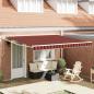 Preview: ARDEBO.de - Ausziehbare Markise Orange und Braun 400 x 300 cm