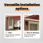 Preview: Manuelle Einziehbare Markise Orange und Braun 400x300 cm
