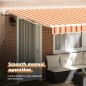 Preview: Ausziehbare Markise Gelb und Orange 400 x 300 cm