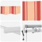 Preview: Automatische Einziehbare Markise Gelb und Orange 4 x 3 m