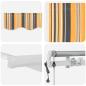 Preview: Automatische einziehbare Markise Multicolor Streifen 400x300 cm