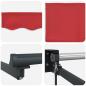 Preview: Manuelle Einziehbare Markise Rot 400x300 cm