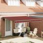 Preview: ARDEBO.de - Automatische einziehbare Markise in Orange und Braun 400x350 cm