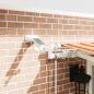 Preview: Automatische einziehbare Markise mit LED in Gelb und Orange, 400x350 cm