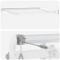 Preview: Automatische einziehbare Markise mit LED in Gelb und Orange, 400x350 cm