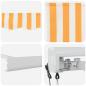 Preview: Automatische einziehbare Markise Orange und Weiß 450x300 cm