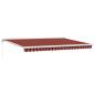Preview: Automatische Einziehbare Markise Orange und Braun 450x300 cm