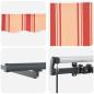 Preview: Manuelle einziehbare Markise mit LED Gelb und Orange 450x300 cm