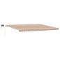 Preview: manuelle einziehbare Markise mit LED mehrfarbigem Streifen 450x300 cm