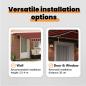 Preview: Manuelle einziehbare Markise mit LED Orange und Braun 450x350 cm