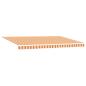 Preview: Manuelle einziehbare Markise mit LED in Gelb und Orange 500x300 cm