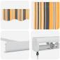 Preview: Manuelle Einziehbare Markise Gestreift 500x300 cm