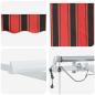 Preview: Automatische einziehbare Markise mit LED in Orange und Braun 500x350 cm