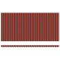 Preview: manuelle einziehbare Markise mit LED in Orange und Braun 600x300 cm