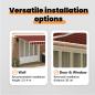 Preview: Automatische Einziehbare Markise Orange und Braun 600x300 cm