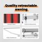 Preview: Automatische Einziehbare Markise Orange und Braun 600x300 cm