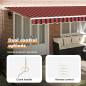 Preview: Automatische Einziehbare Markise Orange und Braun 600x300 cm
