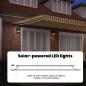 Preview: Manuelle einziehbare Markise mit LED-Multicolor-Streifen 600x300 cm
