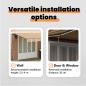 Preview: Manuelle einziehbare Markise mit LED-Multicolor-Streifen 600x300 cm