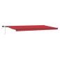 Preview: Manuelle einziehbare Markise mit LED Rot 600x300 cm