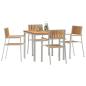 Preview: 5-teilige Garten Essgruppe Massivholz Teak