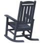 Preview: Garten Schaukelstühle 2 Stk Marineblau 70x92x107.5 cm HDPE