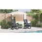 Preview: Garten Schaukelstühle 2 Stk Marineblau 70x92x107.5 cm HDPE