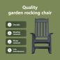 Preview: Garten Schaukelstühle 2 Stk Marineblau 70x92x107.5 cm HDPE
