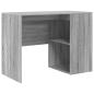 Preview: Eckschreibtisch Grau Sonoma 102x88x75 cm Spanplatte