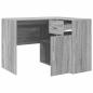 Preview: Eckschreibtisch Grau Sonoma 102x88x75 cm Spanplatte