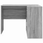 Preview: Eckschreibtisch Grau Sonoma 102x88x75 cm Spanplatte