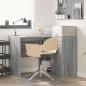 Preview: Eckschreibtisch Grau Sonoma 102x88x75 cm Spanplatte