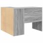 Preview: Eckschreibtisch Grau Sonoma 102x88x75 cm Spanplatte