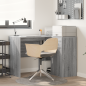 Preview: Eckschreibtisch Grau Sonoma 102x88x75 cm Spanplatte